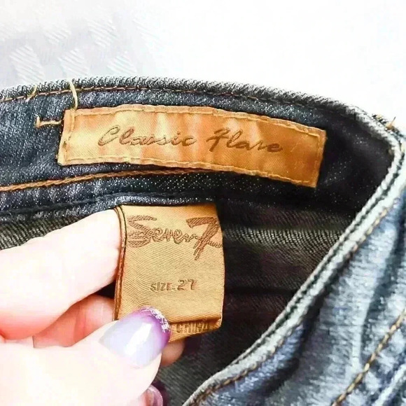 Seven Jeans Size 27 Classic Flare low rise - Picture 11 of 16